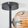 Ripoll Plafondlamp, Kogellampje Amber, 4-lichts