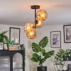 Ripoll Plafondlamp, Kogellampje Amber, 4-lichts