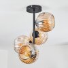 Ripoll Plafondlamp, Kogellampje Amber, 4-lichts