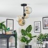 Ripoll Plafondlamp, Kogellampje Amber, Duidelijk, 4-lichts