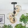Ripoll Plafondlamp, Kogellampje Amber, Duidelijk, 4-lichts