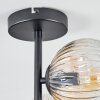 Ripoll Plafondlamp, Kogellampje Amber, Duidelijk, 4-lichts