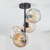 Ripoll Plafondlamp, Kogellampje Amber, Duidelijk, 4-lichts