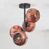 Ripoll Plafondlamp, Kogellampje Koperkleurig, 4-lichts