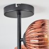 Ripoll Plafondlamp, Kogellampje Duidelijk, Koperkleurig, 4-lichts