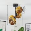 Ripoll Plafondlamp, Kogellampje Goud, 4-lichts