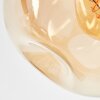 Ripoll Plafondlamp, Kogellampje Amber, Duidelijk, Rookkleurig, 3-lichts