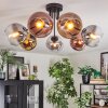 Koyoto Plafondlamp, Kogellampje 82 cm Goud, Duidelijk, Koperkleurig, Rookkleurig, 7-lichts