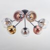 Koyoto Plafondlamp, Kogellampje 82 cm Goud, Duidelijk, Koperkleurig, Rookkleurig, 7-lichts
