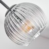 Koyoto Plafondlamp, Kogellampje 82 cm Duidelijk, Rookkleurig, 7-lichts