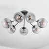 Koyoto Plafondlamp, Kogellampje 82 cm Duidelijk, Rookkleurig, 7-lichts