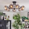 Koyoto Plafondlamp, Kogellampje 82 cm Duidelijk, Rookkleurig, 7-lichts