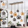Ripoll Hanglamp, Kogellampje, Hanglamp Natuurlijke kleuren, Zwart, 8-lichts