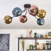 Ripoll Plafondlamp, Kogellampje Blauw, Goud, Koperkleurig, 6-lichts