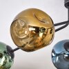 Ripoll Plafondlamp, Kogellampje Blauw, Goud, Groen, 6-lichts