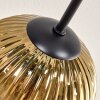 Koyoto Plafondlamp, Kogellampje 85 cm Blauw, Goud, Koperkleurig, 8-lichts