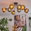 Koyoto Plafondlamp, Kogellampje 85 cm Blauw, Goud, Koperkleurig, 8-lichts