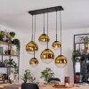 Gastor Hanglamp, Kogellampje, Hanglamp Goud, Duidelijk, 6-lichts