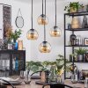 Koyoto Hanglamp, Kogellampje, Cluster hanglamp 35 cm Amber, 4-lichts