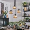 Koyoto Hanglamp, Kogellampje, Cluster hanglamp 35 cm Amber, 4-lichts