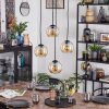 Koyoto Hanglamp, Kogellampje, Cluster hanglamp 35 cm Amber, 4-lichts