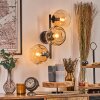 Ripoll Kogellampje, Wandlamp Amber, Duidelijk, 3-lichts
