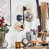 Ripoll Kogellampje, Wandlamp Amber, Duidelijk, Rookkleurig, 3-lichts