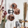 Ripoll Kogellampje, Wandlamp Koperkleurig, 3-lichts