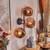 Ripoll Kogellampje, Wandlamp Koperkleurig, 3-lichts