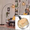 Ripoll Staande lamp, Booglampen Zwart, 1-licht