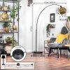 Ripoll Staande lamp, Booglampen Zwart, 1-licht