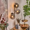 Gastor Kogellampje, Wandlamp Rookkleurig, 3-lichts
