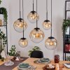 Gastor Hanglamp, Kogellampje, Hanglamp Amber, Duidelijk, 6-lichts