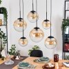 Gastor Hanglamp, Kogellampje, Hanglamp Amber, Duidelijk, 6-lichts