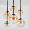 Gastor Hanglamp, Kogellampje, Hanglamp Amber, Duidelijk, 6-lichts
