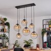 Gastor Hanglamp, Kogellampje, Hanglamp Amber, Duidelijk, 6-lichts
