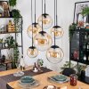 Gastor Hanglamp, Kogellampje, Hanglamp Amber, Duidelijk, 6-lichts