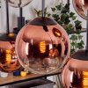 Gastor Hanglamp, Kogellampje, Hanglamp Duidelijk, Koperkleurig, 6-lichts
