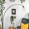 Ripoll Staande lamp, Booglampen Zwart, 1-licht