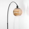 Ripoll Staande lamp, Booglampen Zwart, 1-licht