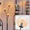 Koyoto Kogellampje, Staande lamp Amber, Duidelijk, 3-lichts