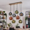 Ripoll Hanglamp, Kogellampje, Hanglamp Natuurlijke kleuren, Zwart, 8-lichts