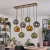 Ripoll Hanglamp, Kogellampje, Hanglamp Natuurlijke kleuren, Zwart, 8-lichts