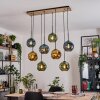 Ripoll Hanglamp, Kogellampje, Hanglamp Natuurlijke kleuren, Zwart, 8-lichts