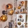 Ripoll Kogellampje, Wandlamp Chroom, Goud, Koperkleurig, Rookkleurig, 3-lichts