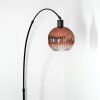 Ripoll Staande lamp, Booglampen Zwart, 1-licht