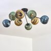 Koyoto Plafondlamp, Kogellampje 85 cm Blauw, Goud, Groen, 8-lichts