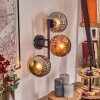 Ripoll Kogellampje, Wandlamp Chroom, Koperkleurig, Rookkleurig, 3-lichts