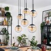 Gastor Hanglamp, Kogellampje, Hanglamp Amber, Duidelijk, 6-lichts