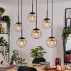 Gastor Hanglamp, Kogellampje, Hanglamp Amber, Duidelijk, 6-lichts